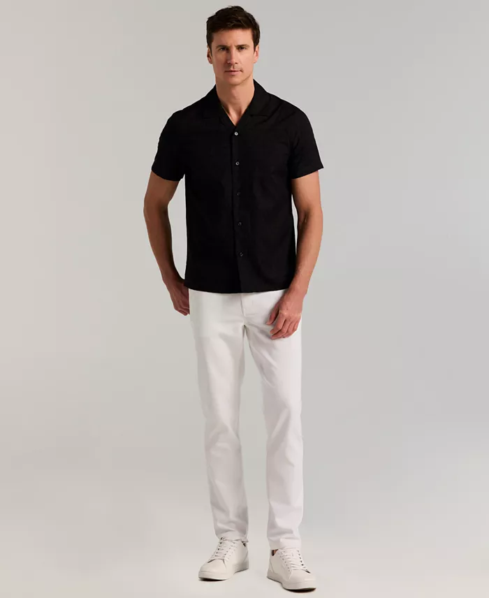 Men's Jacquard Novelty Camp Shirt - thumbnail 2