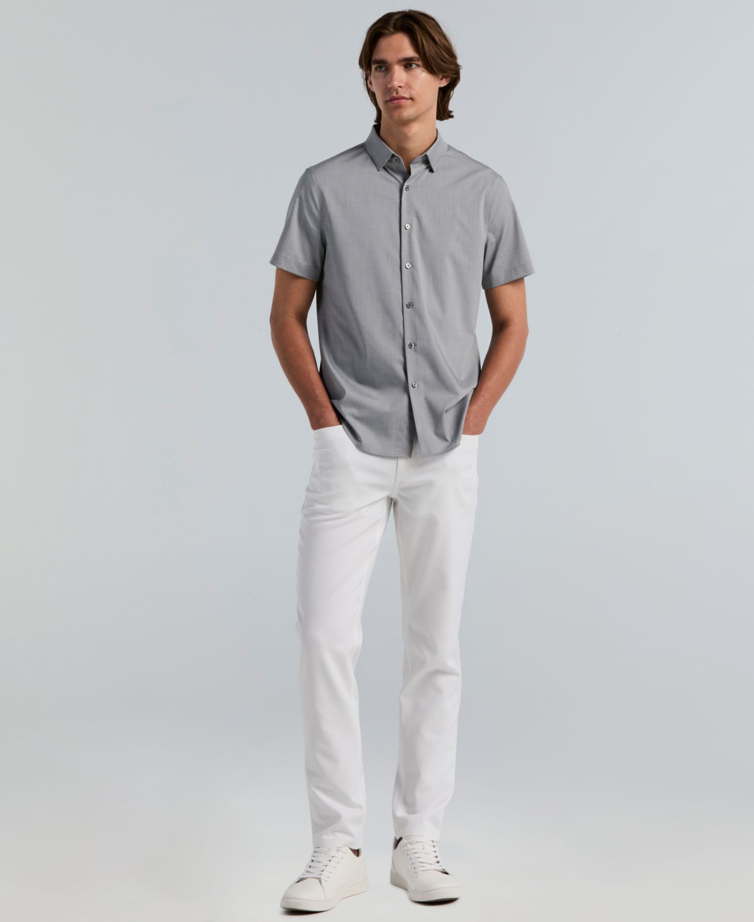 Men's Slim-Fit Short-Sleeve Shirt
