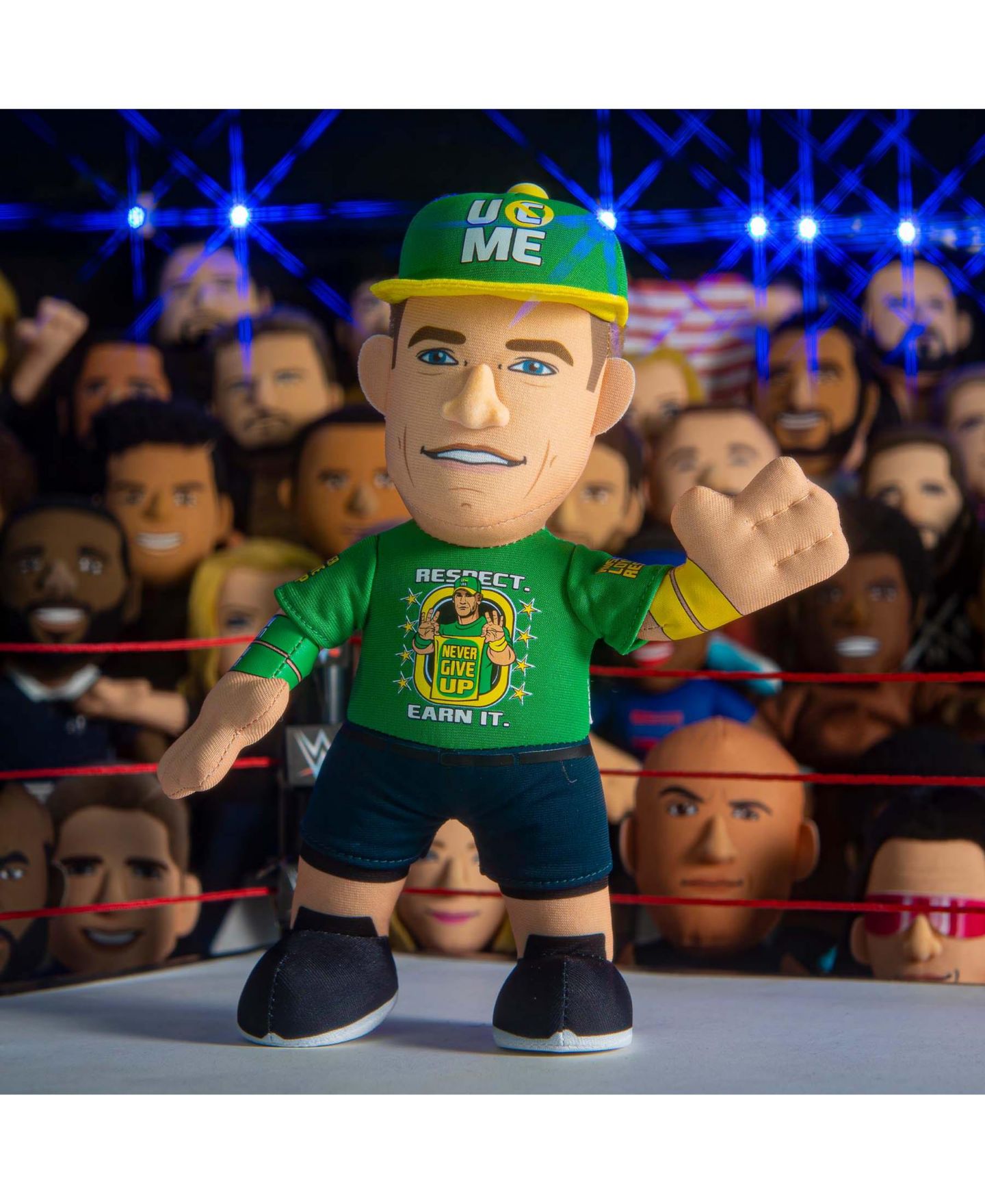 Детская мягкая игрушка Bleacher Creatures WWE John Cena Plush Figure - A Wrestling Legend for Play or Display, цвет: Разноцветный — фото 5