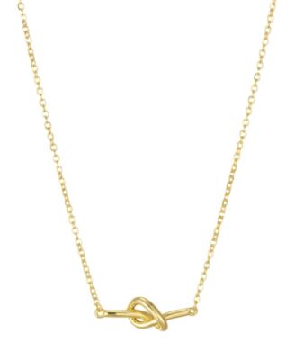 Gold Knotted Bar Gloria Necklace