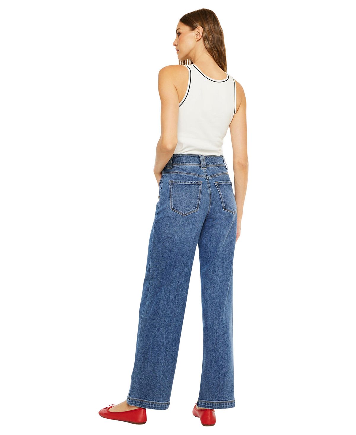 KanCan Women's Westwood Ultra High Rise Wide-Leg Jeans view 2 — MAYCSS fashion products