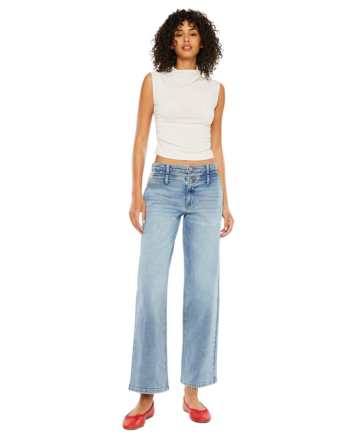 KanCan Women's Bodie Low Slung Baggy Jeans view 1 — MAYCSS fashion products