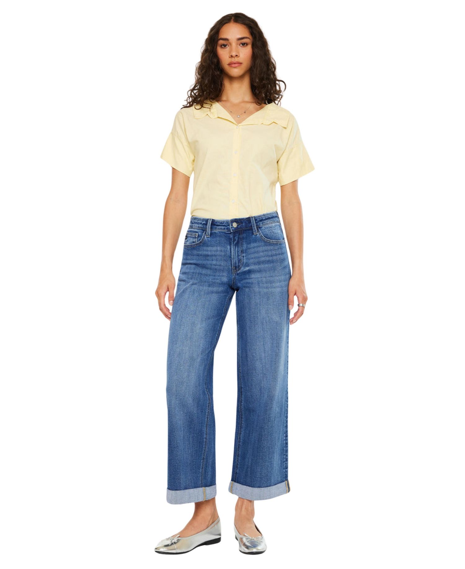 Women's Reyna Essentials High Rise Wide Leg Jeans