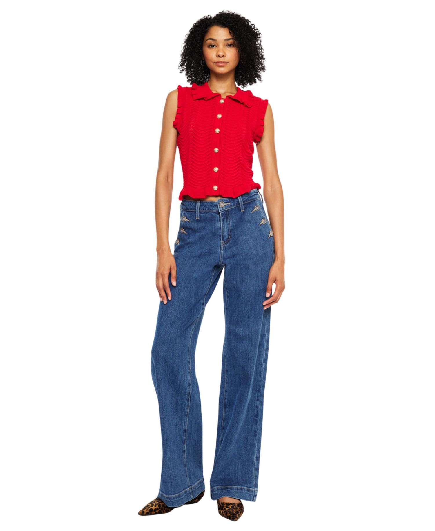 Women's Sol High Rise Wide Leg Trouser Jeans