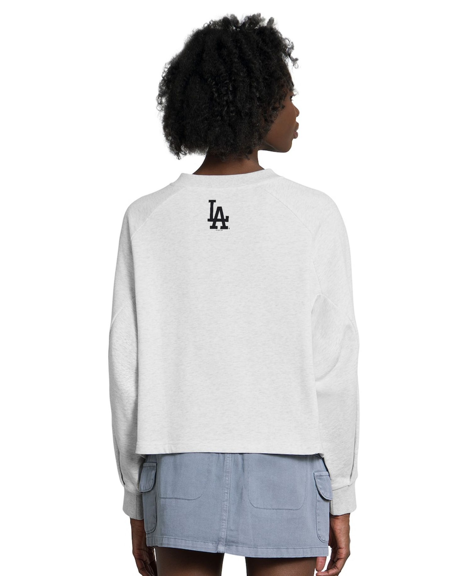 Women's Gray Los Angeles Dodgers Show Up Fashion Sweatshirt