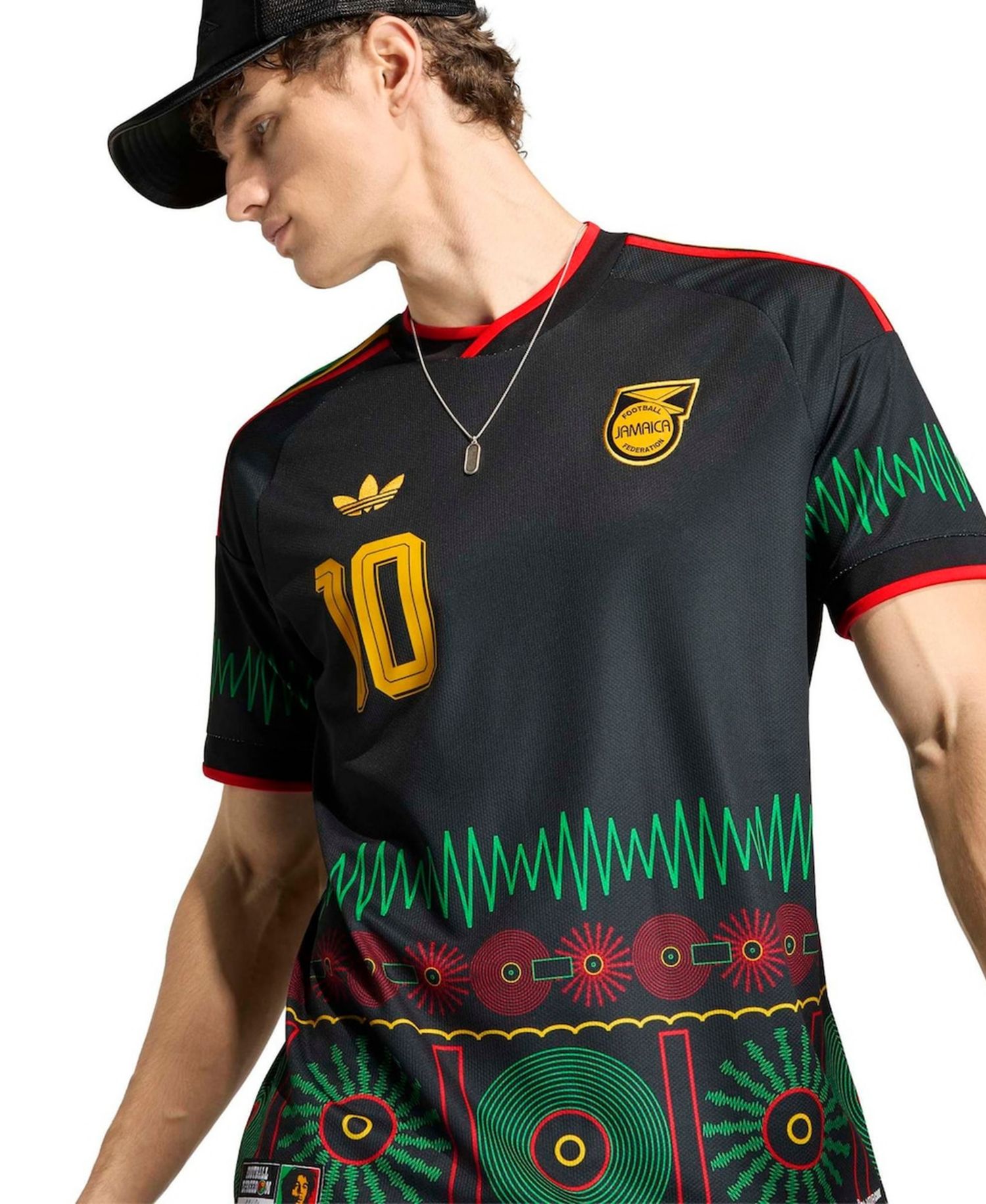 Men's Black Jamaica National Team Bob Marley Away 10 Replica Jersey