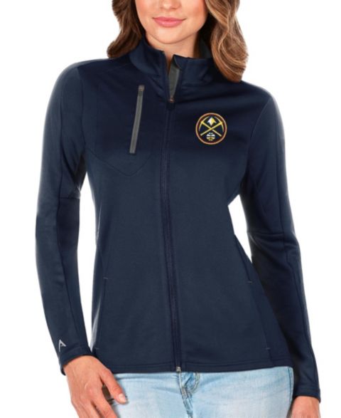 Женские куртки Antigua Women's Navy Denver Nuggets Generation Full-Zip Jacket