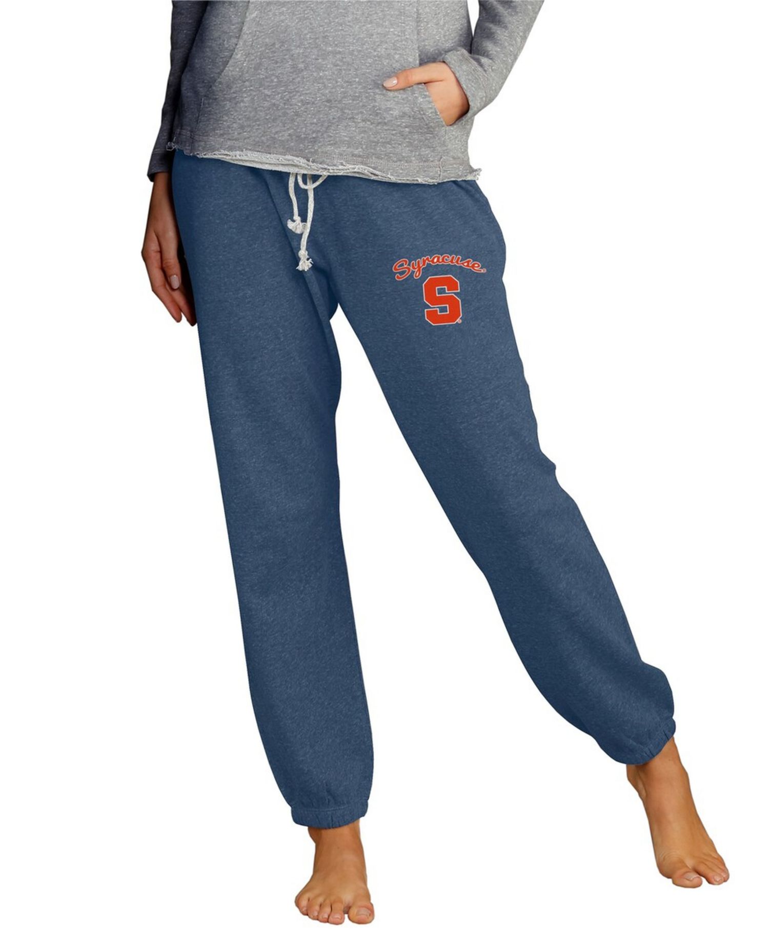 Women's Navy Syracuse Orange Mainstream Knit Jogger Pants