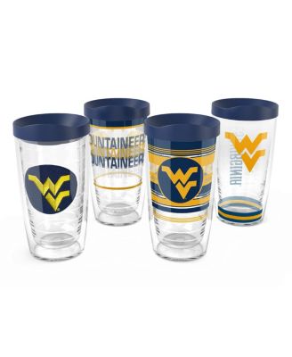West Virginia Mountaineers 4-Pack 16oz. Classic Tumbler Set