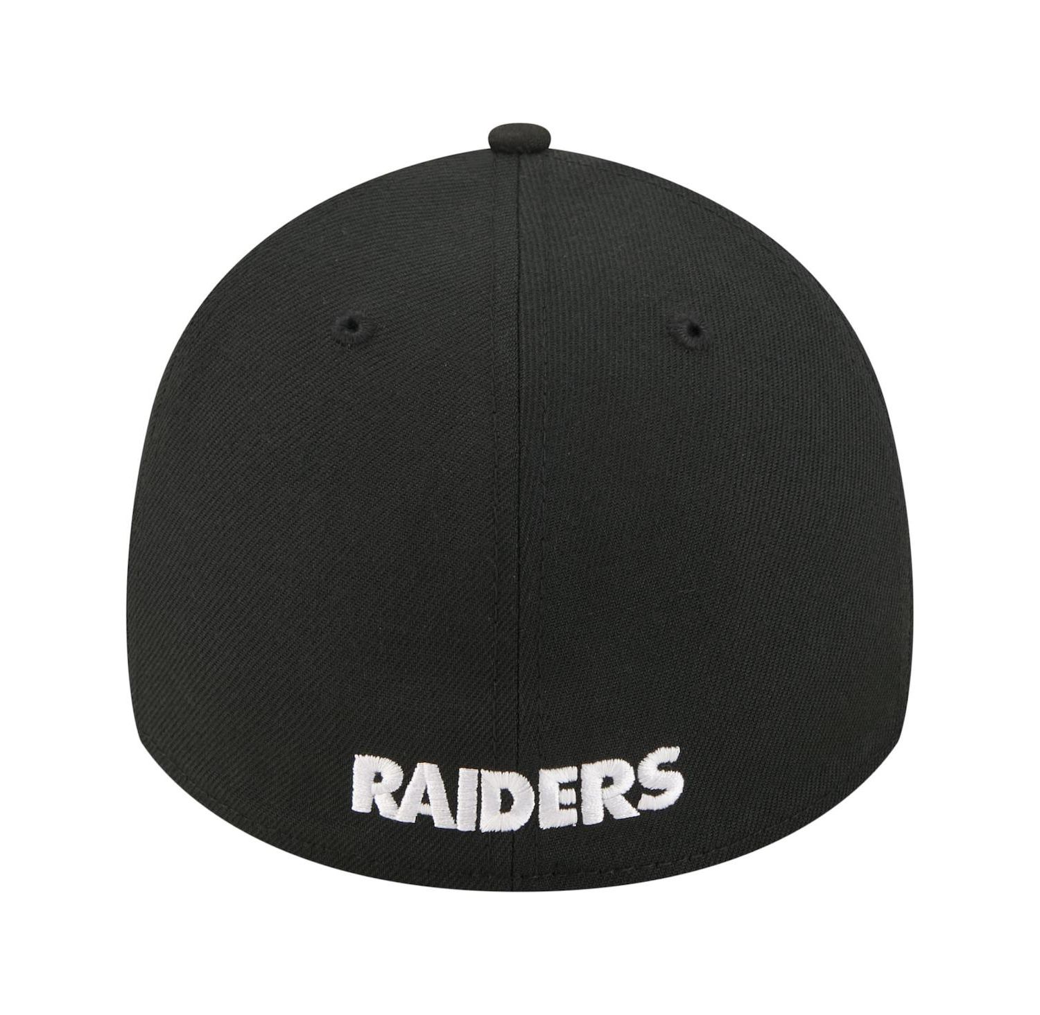 Men's Black Las Vegas Raiders Core Team 39THIRTY Flex Hat