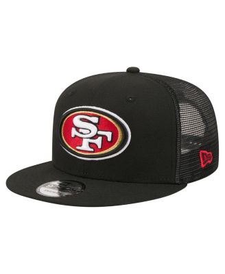 Men's Black San Francisco 49ers Core Team 9FIFTY Trucker Snapback Hat