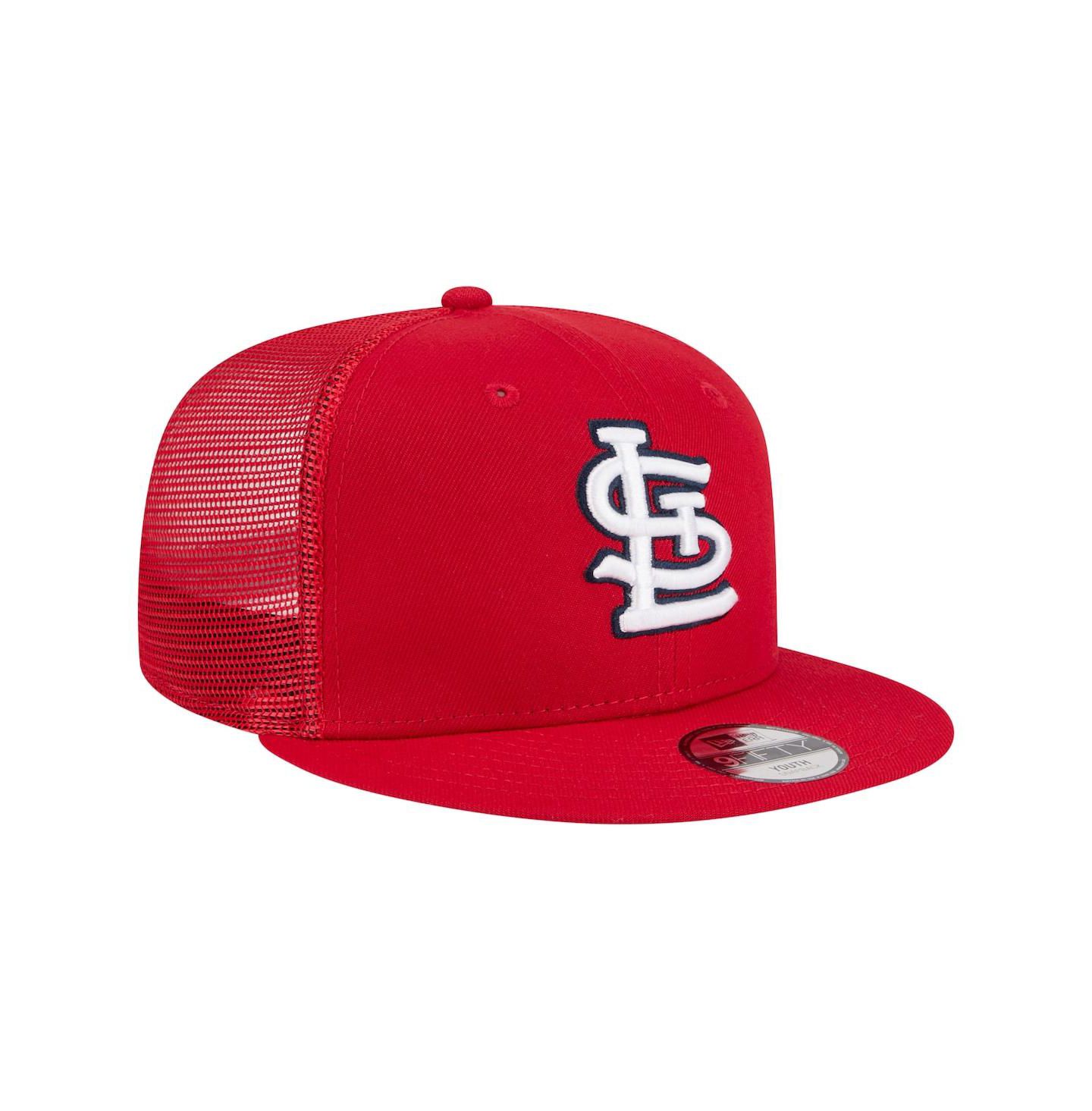Детская кепка New Era Red St. Louis Cardinals 9FIFTY Trucker Snapback Hat — фото 3