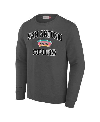 Men's Heather Gray San Antonio Spurs Big & Tall Hardwood Classics Sweatshirt