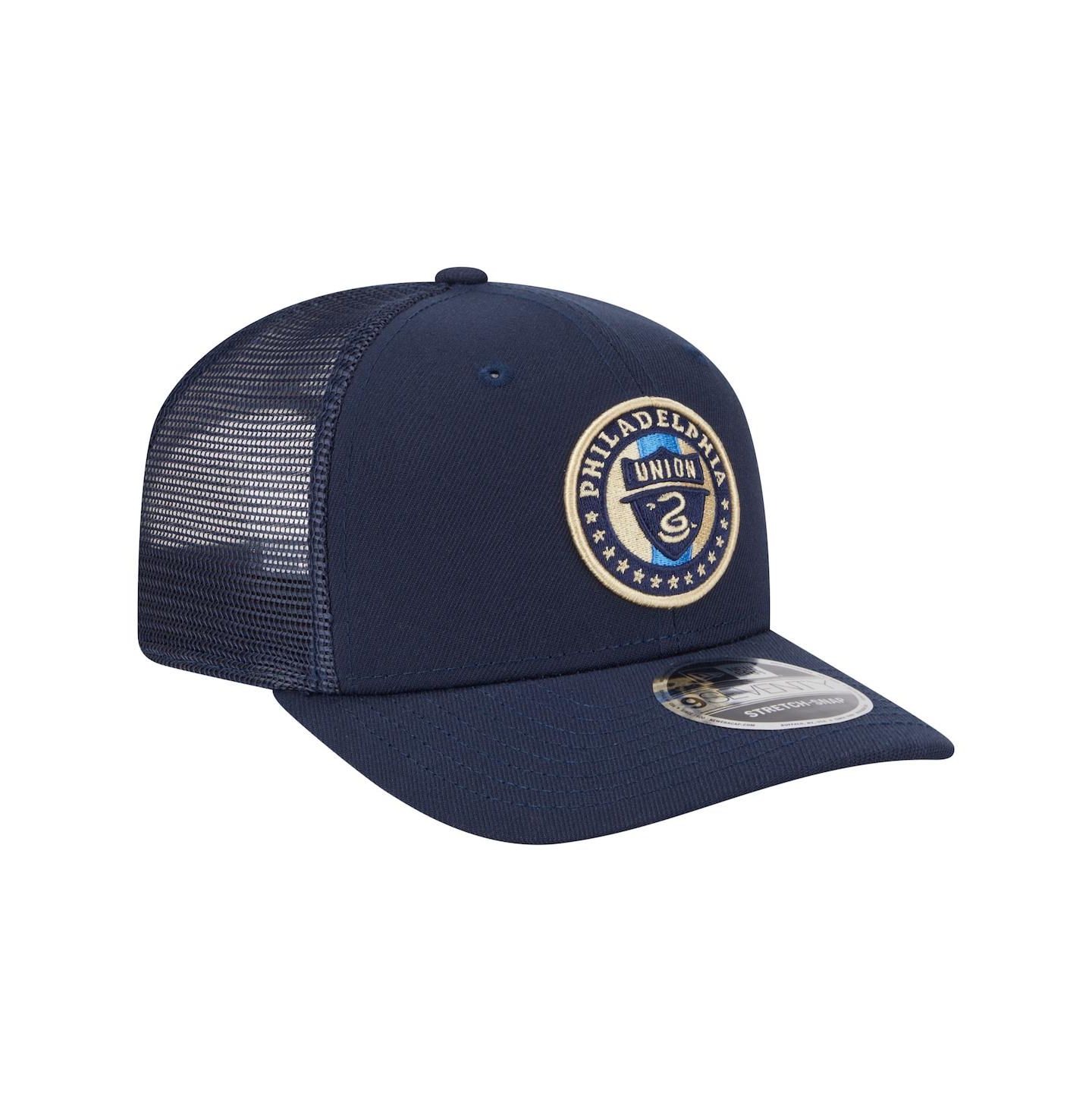 Мужские головные уборы New Era Navy Philadelphia Union Jersey Hook 9SEVENTY Adjustable Hat — фото 3