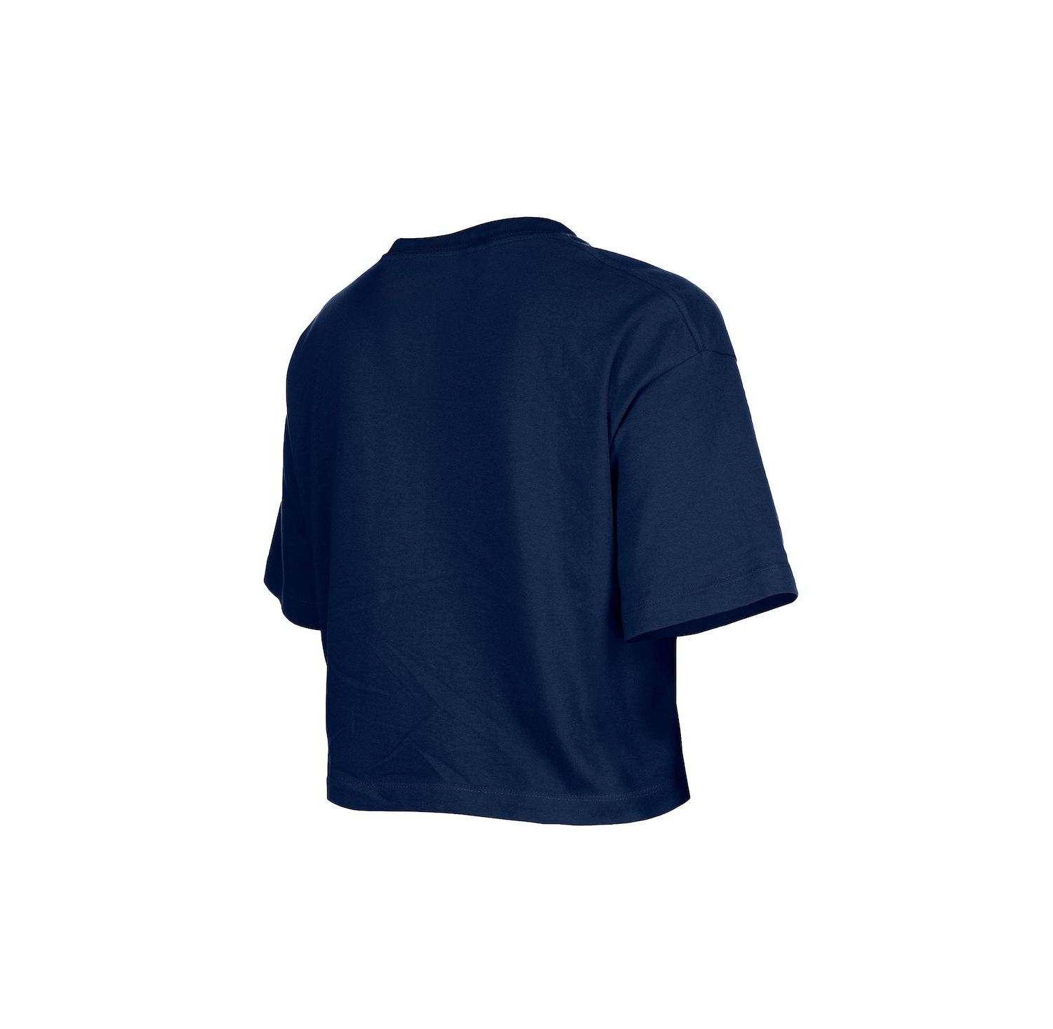Girl's Navy Dallas Cowboys Flip Sequin Boxy T-Shirt