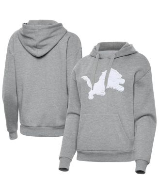 Women's Heather Gray Detroit Lions Victory Pullover Hoodie