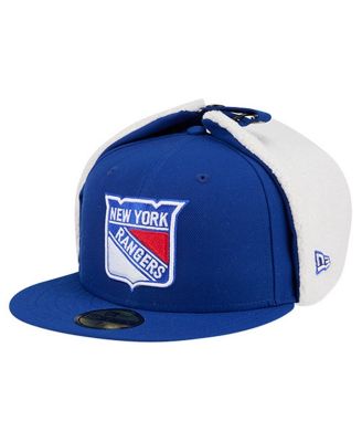 Men's Blue New York Rangers Injection Dog Ear Classic Fitted Hat