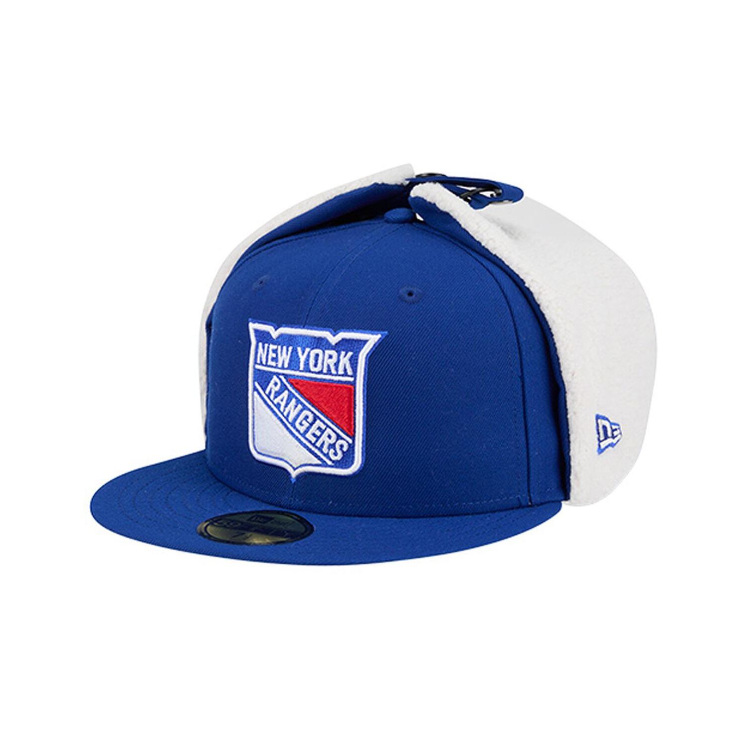Men's Blue New York Rangers Injection Dog Ear Classic Fitted Hat