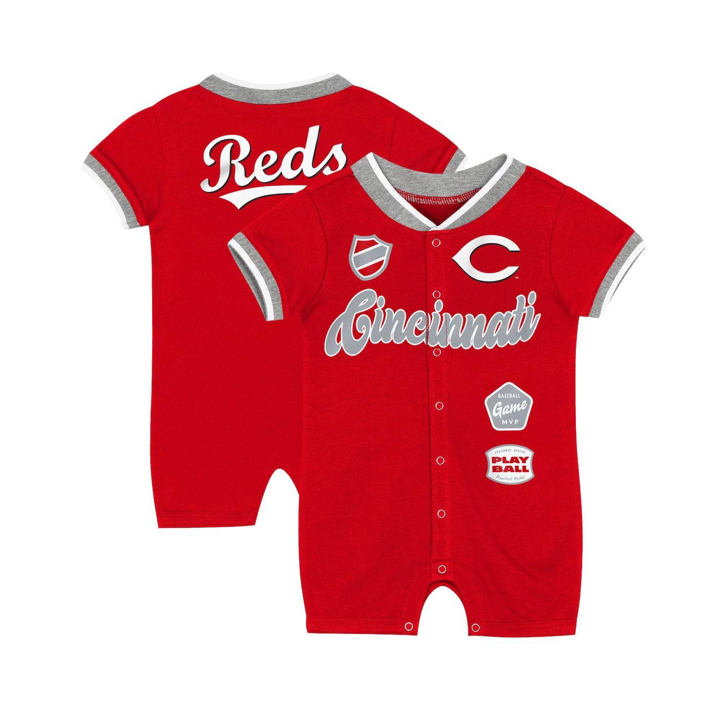 Baby Boys and Girls Red Cincinnati Reds Pinch Coverall