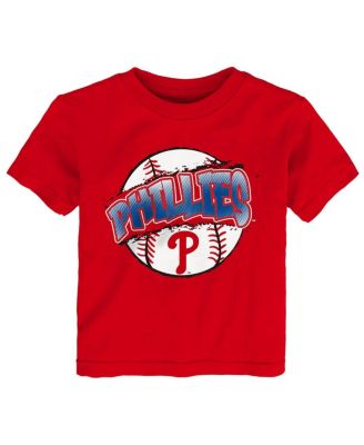 Toddler Red Philadelphia Phillies Split Ball T-Shirt