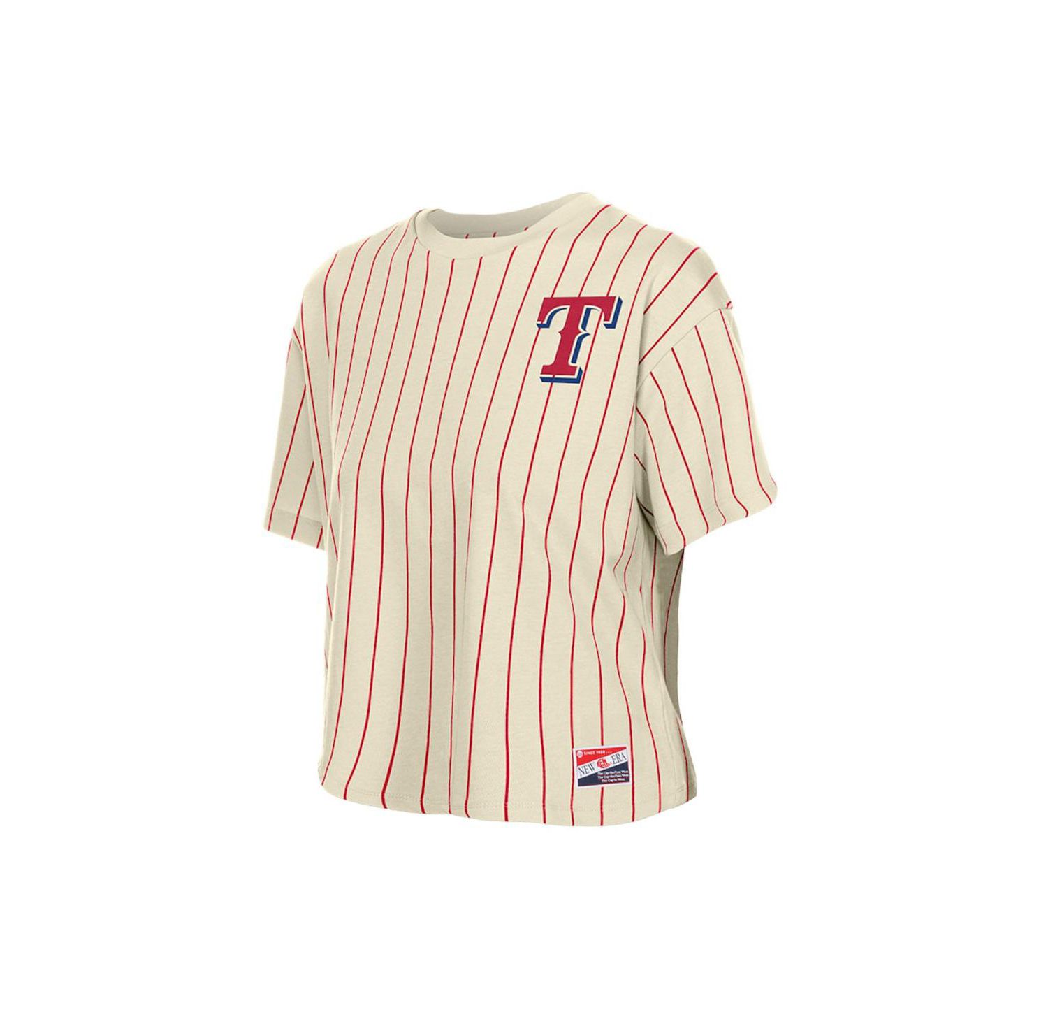 Women's Cream Texas Rangers Throwback Boxy T-Shirt