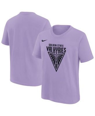 Big Boys and Girls Violet Golden State Valkyries Essential Logo T-Shirt