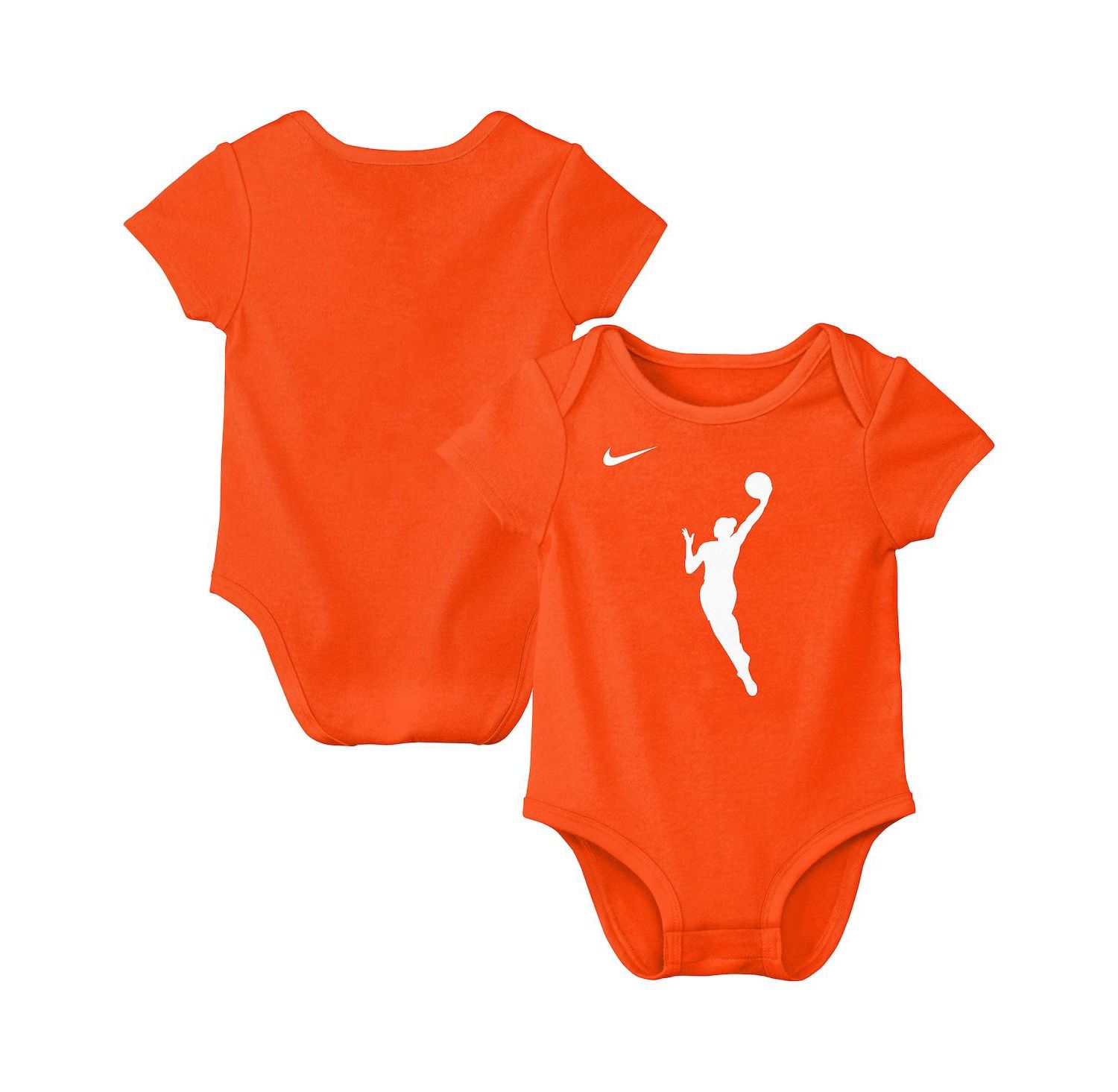 Baby Boys and Girls Orange WNBA Essential Logo Bodysuit