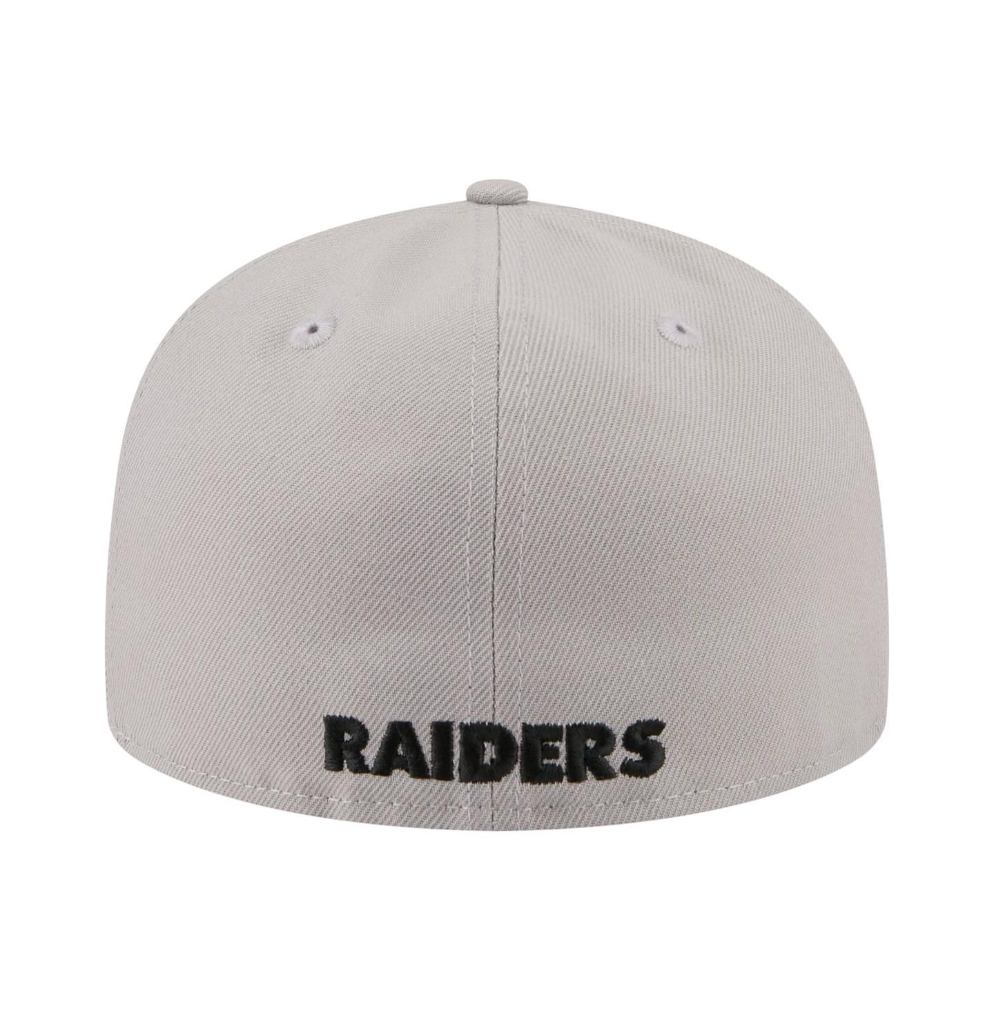 Мужская кепка New Era Gray Las Vegas Raiders 59FIFTY Fitted Hat — фото 4