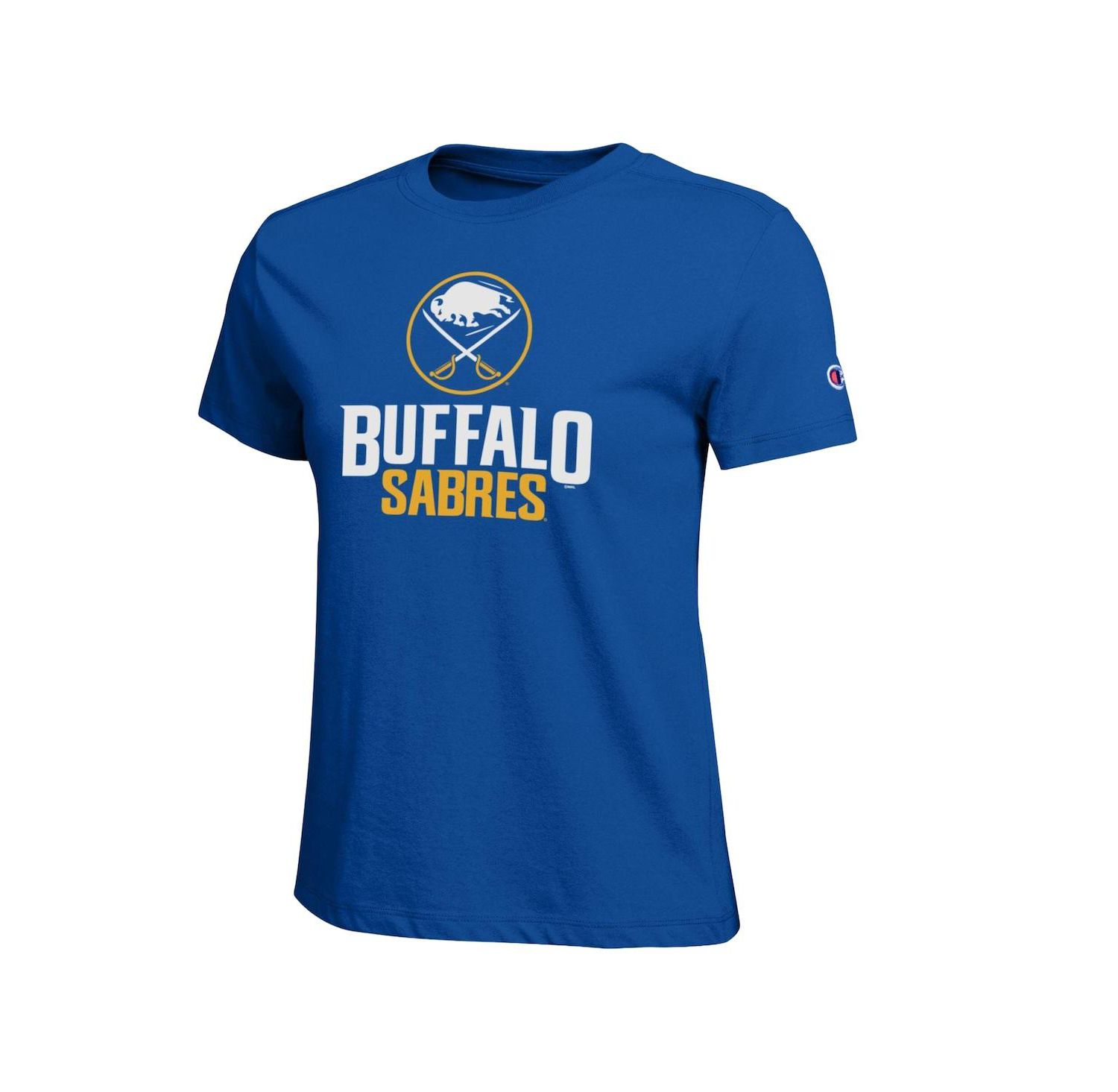 Women's Royal Buffalo Sabres Wordmark Lockup T-Shirt