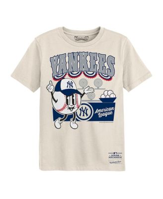 Preschool Cream New York Yankees Step Back Up T-Shirt