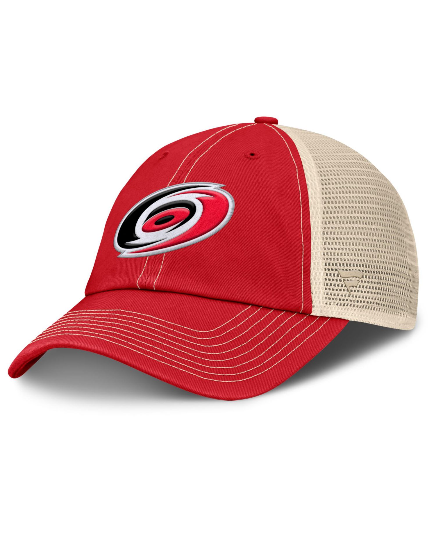 Men's Red/Natural Carolina Hurricanes Rival Trucker Adjustable Hat