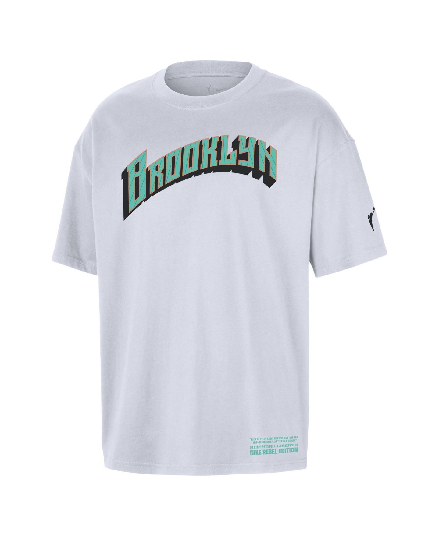 Футболка Nike White New York Liberty Standard Issue Rebel Edition — фото 2
