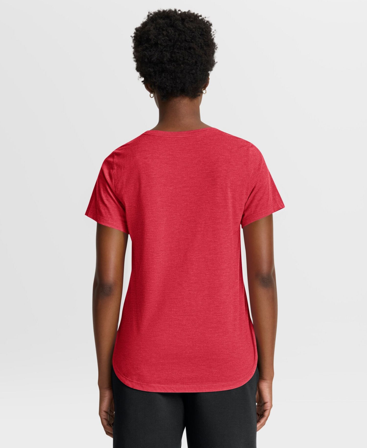 Women's Heather Red Philadelphia Phillies Arched Tri-Blend T-Shirt
