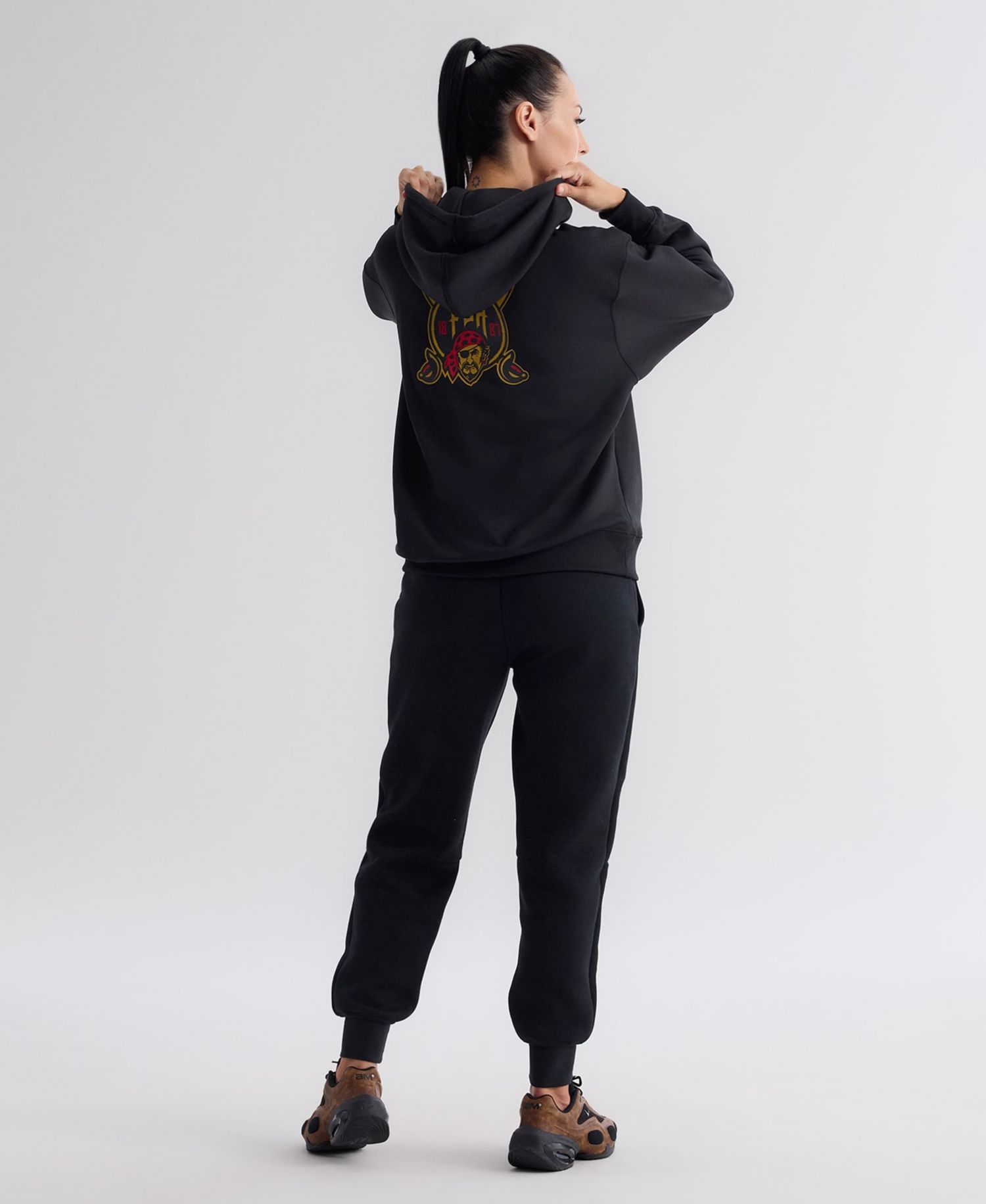 Women's Black Pittsburgh Pirates Authentic Collection City Connect Therma Hoodie