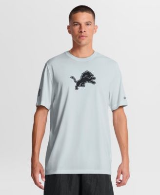Men's Silver Detroit Lions Sideline Lead The Charge Legend Dri-FIT T-Shirt