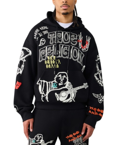 Мужские худи True Religion Men's Oversized Loose-Fit