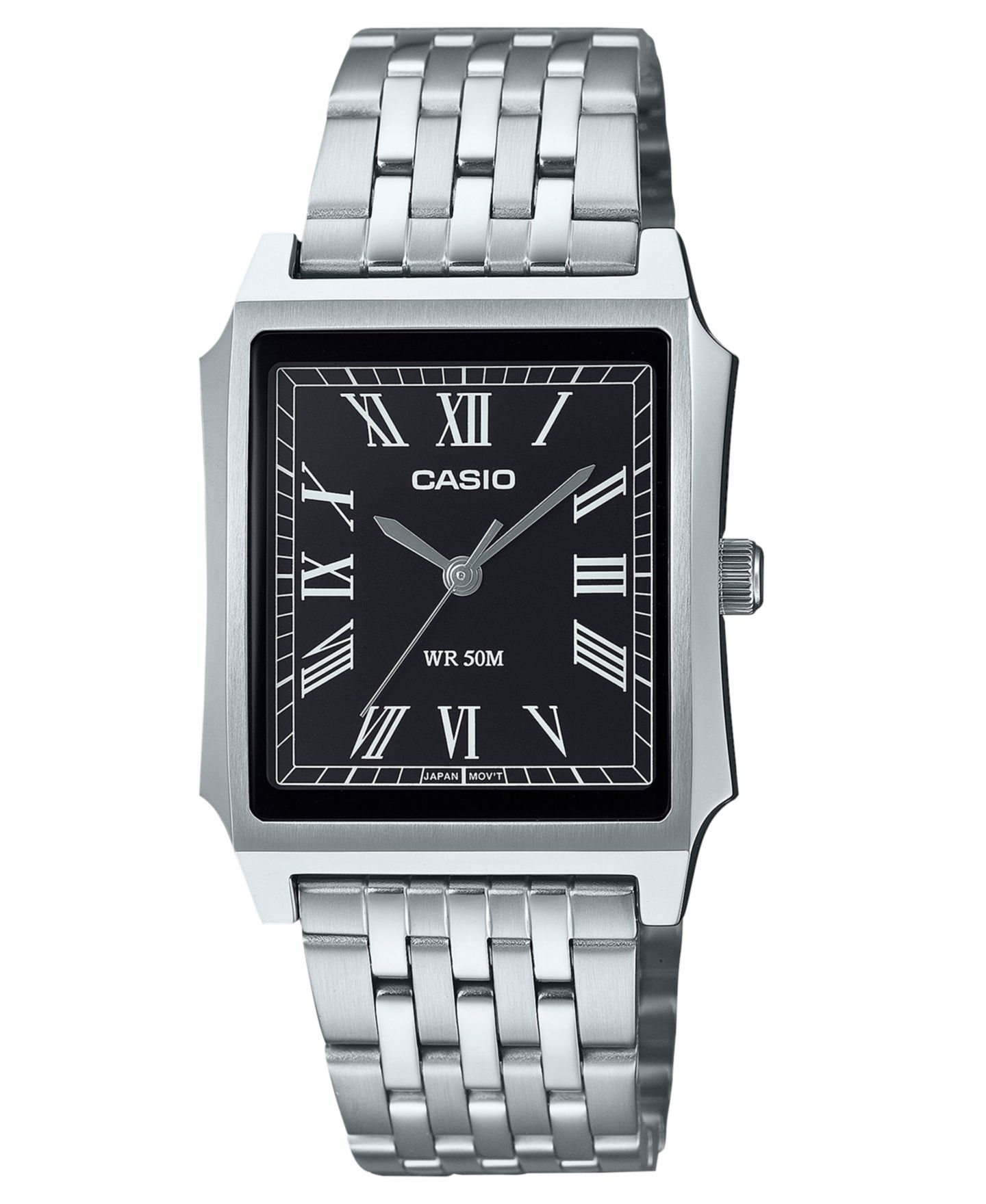 Часы Casio Unisex Japanese Quartz Analog Silver-Tone Stainless Steel Watch 31.5mm — фото 1