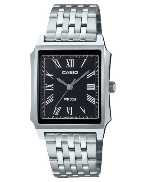 Часы Casio Unisex Japanese Quartz Analog Silver-Tone Stainless Steel Watch 31.5mm