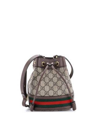 Mini Ophidia Bucket Bag GG Coated Canvas
