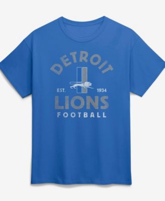 Men's Blue Detroit Lions Vintage Arch T-Shirt