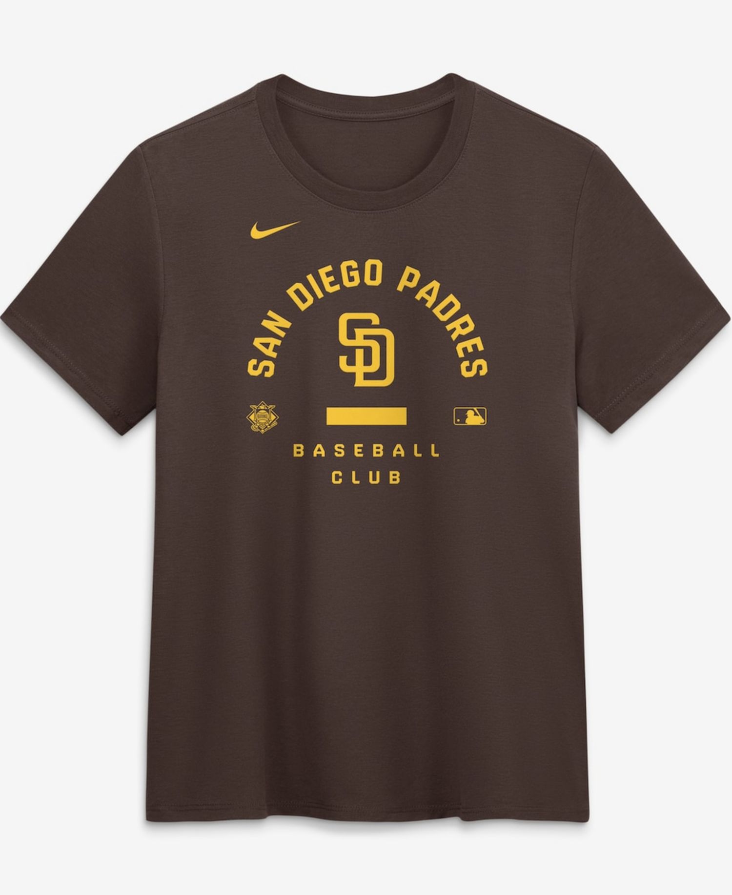 Women's Brown San Diego Padres Authentic Collection Early Work Tri-Blend Dri-FIT T-Shirt