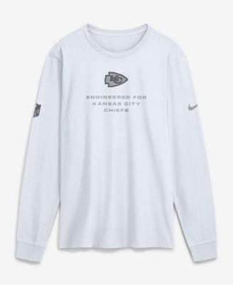 Men's White Kansas City Chiefs Sideline Bold Arch Star Dri-FIT Long Sleeve T-Shirt