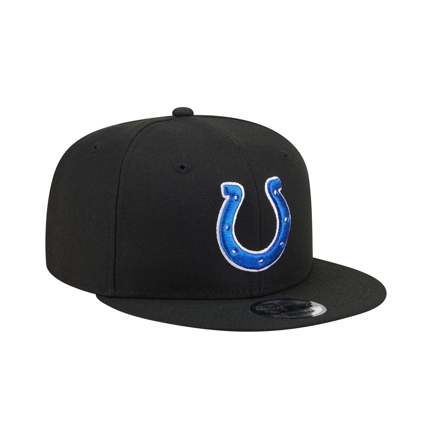 Мужская кепка New Era Black Indianapolis Colts 9FIFTY Snapback Hat — фото 3