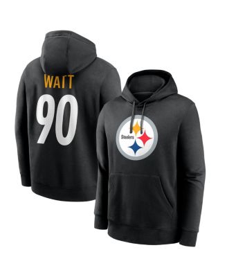 Men's T.J. Watt Black Pittsburgh Steelers Name & Number Hoodie