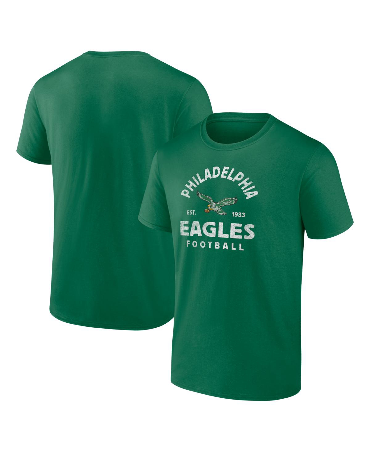 Logo Athletic Men's Kelly Green Philadelphia Eagles Vintage Arch T-Shirt