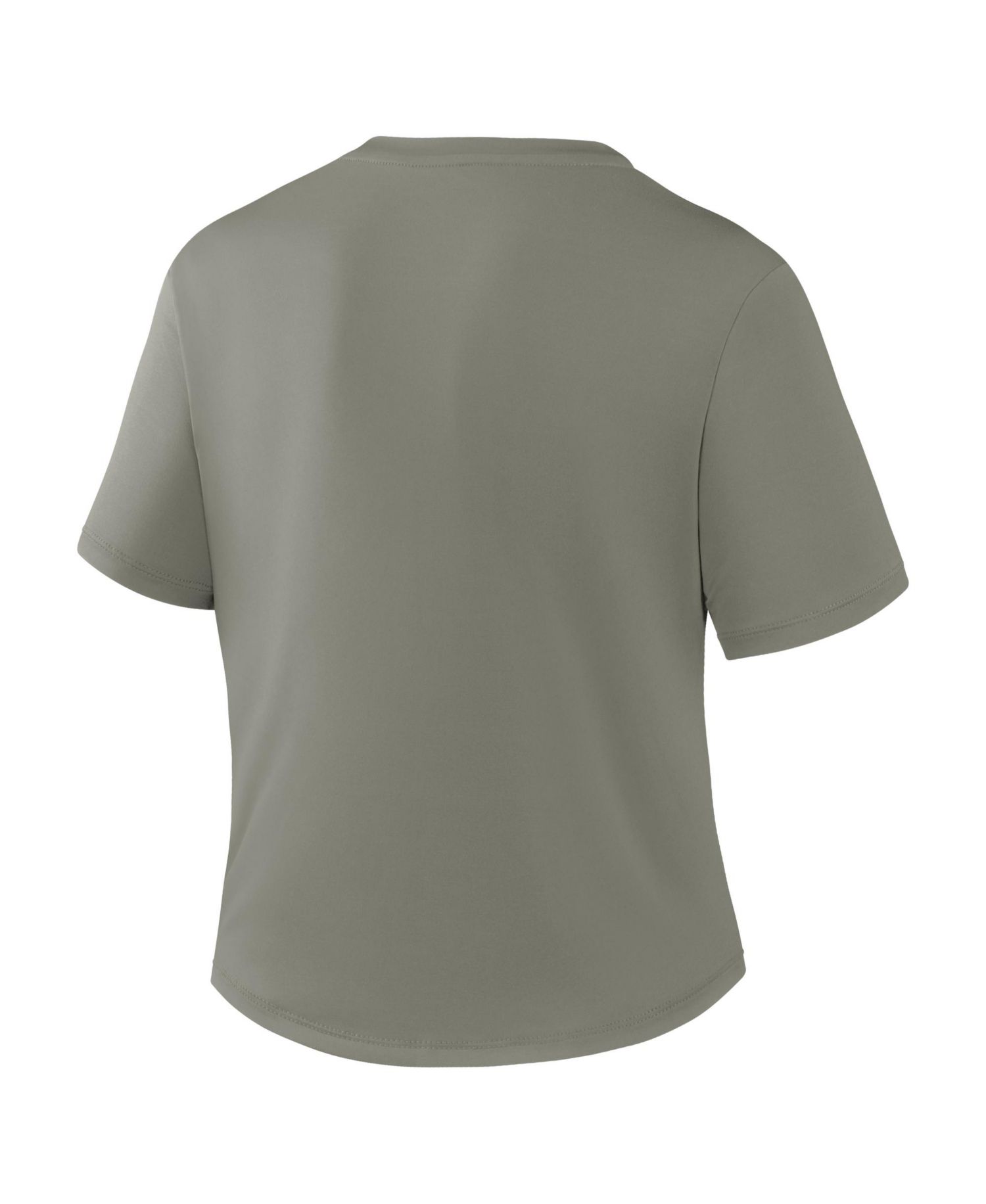 Women's Olive Los Angeles Dodgers One Twist Dri-FIT Cropped T-Shirt