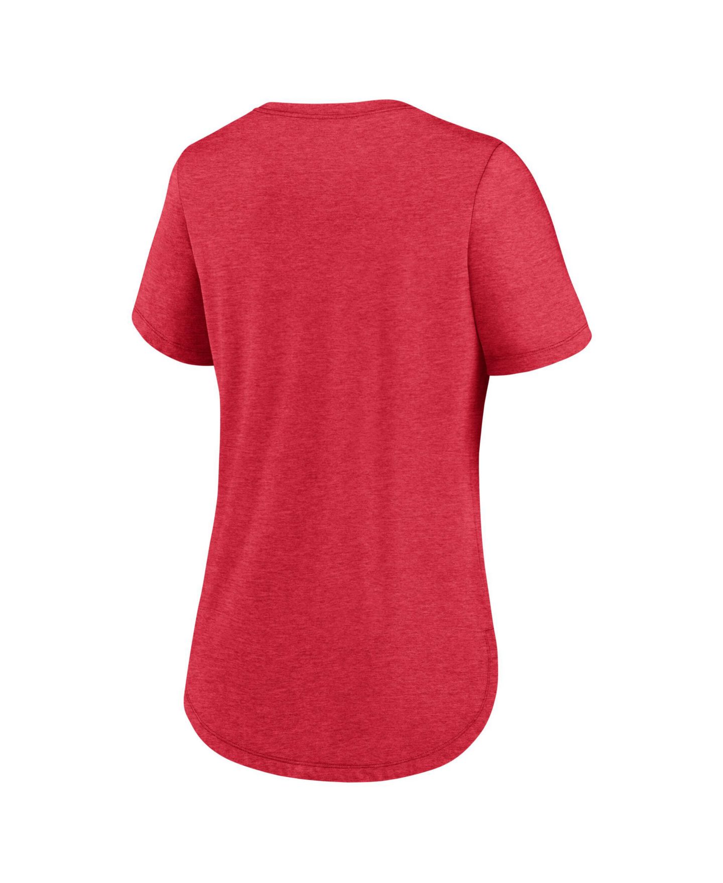 Женская футболка Nike Heather Red St. Louis Cardinals Arched Tri-Blend — фото 3