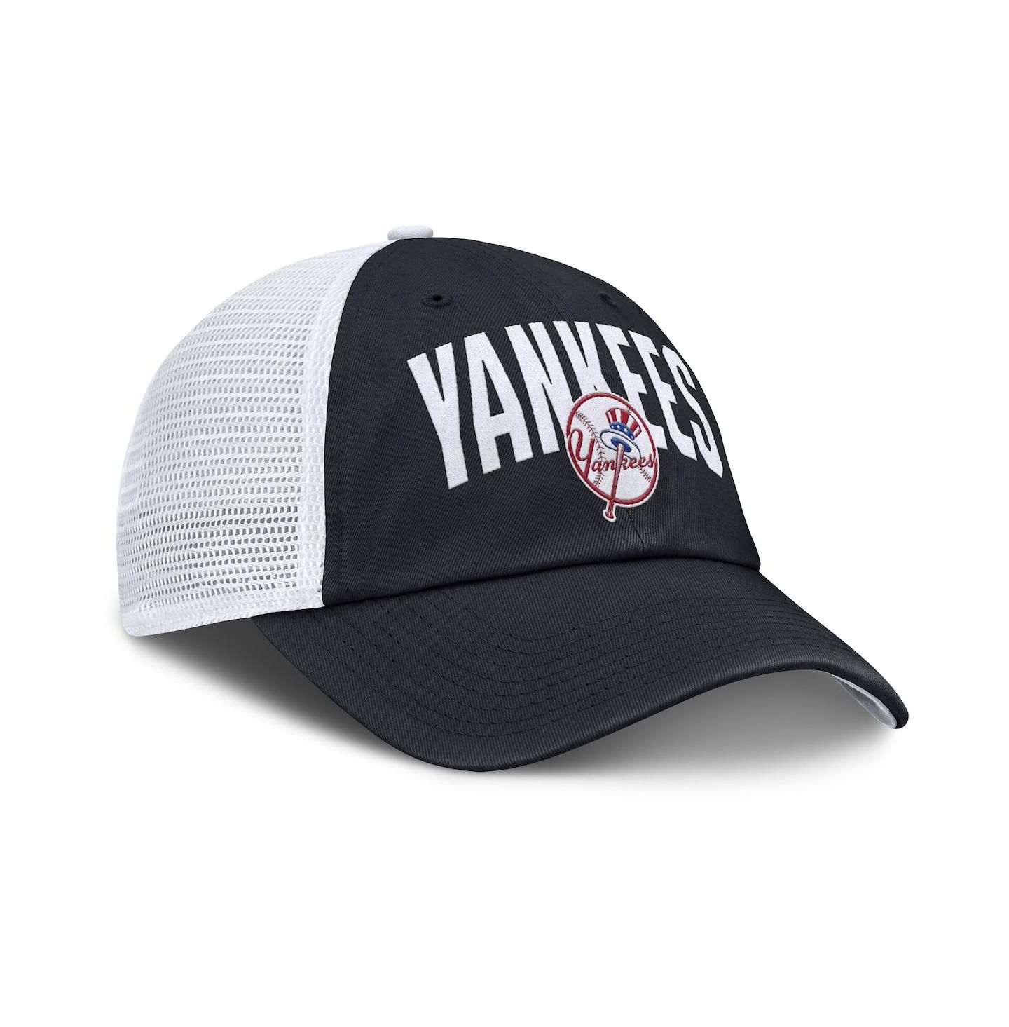 Мужская кепка Nike Navy New York Yankees Primetime Club Adjustable Trucker Hat — фото 3