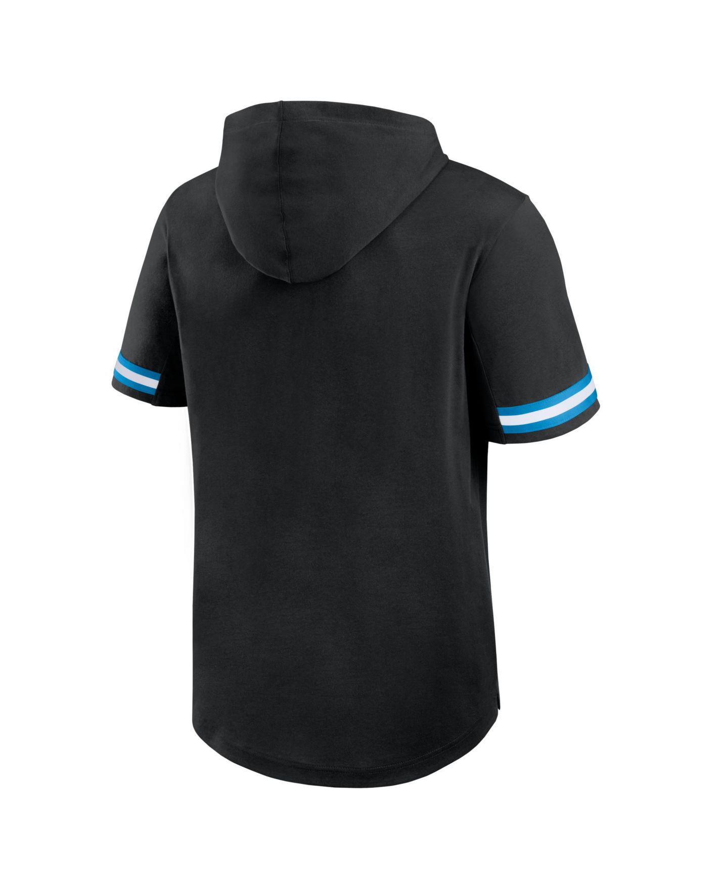 Мужская футболка Fanatics Black Carolina Panthers Optimal Play Short Sleeve Hooded — фото 3