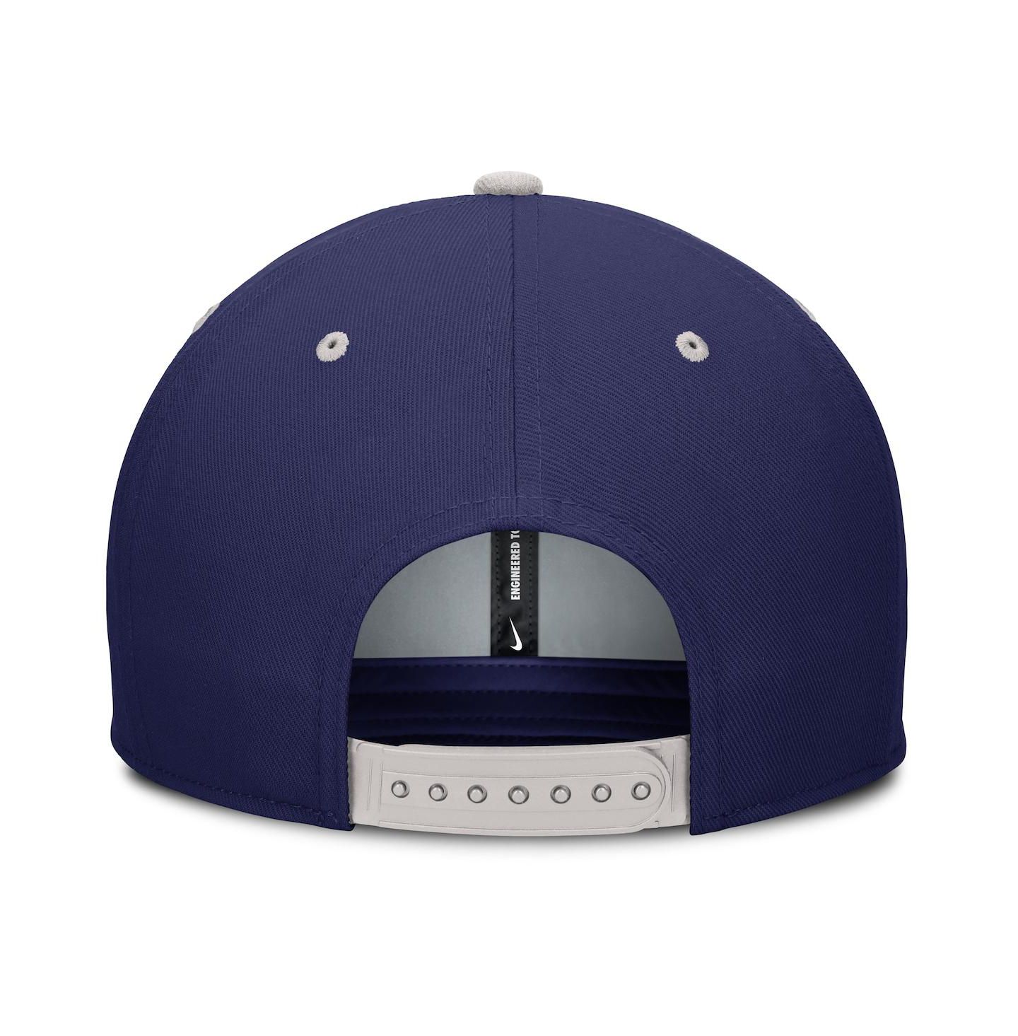 Мужская кепка Nike Navy/Silver Brooklyn Dodgers Cooperstown Collection Pro Dri-FIT Snapback Hat — фото 4